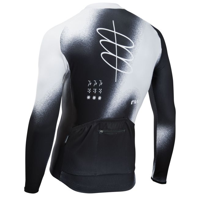 Tricou ciclism Northwave Blade lung negru/gri deschis