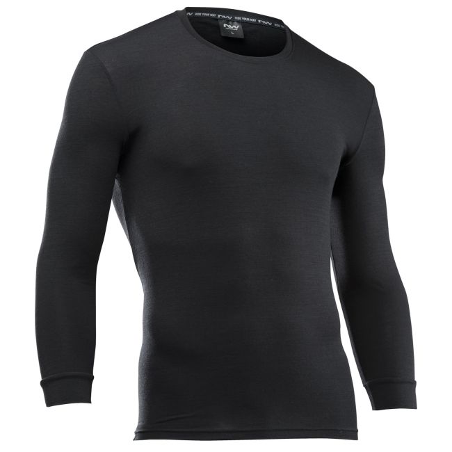 Lenjerie corp Northwave Surface Merino lung negru
