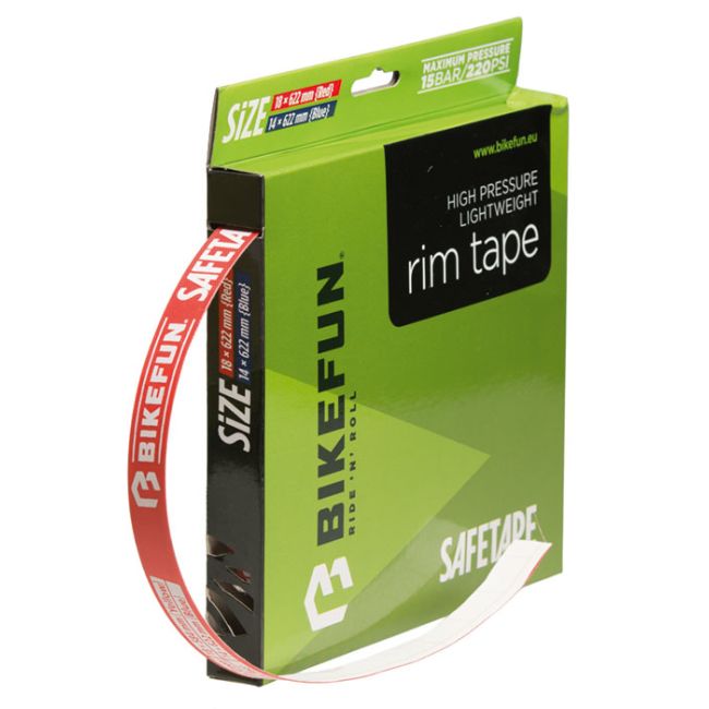 Bandă-fond jantă Bikefun Safetape autoaderentă 20mmx45m roșu Jna45M18
