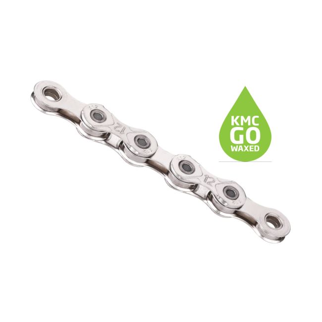 Lanț Kmc X12 Wax 1/2x11/128 126L argintiu/argintiu 12vit.