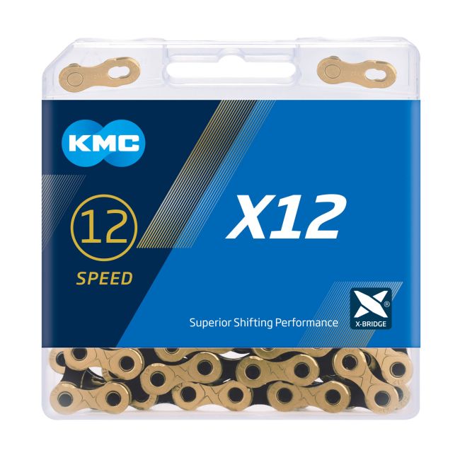 Lanț Kmc 12 vit. X12 1/2x11/128 126L argintiu/negru