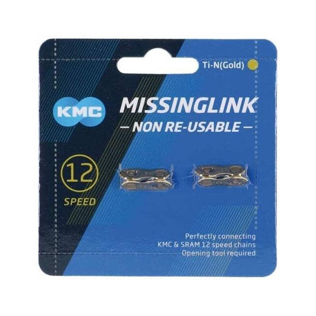 Lanț Kmc Missinglink cu patent 11/128 12 speed 2 buc/pachet