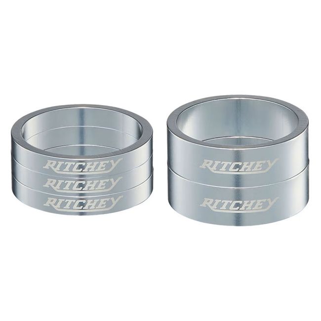 Distanțier Cuvetărie Ritchey Classic Silver 3x5 mm + 2x10 mm / pachet