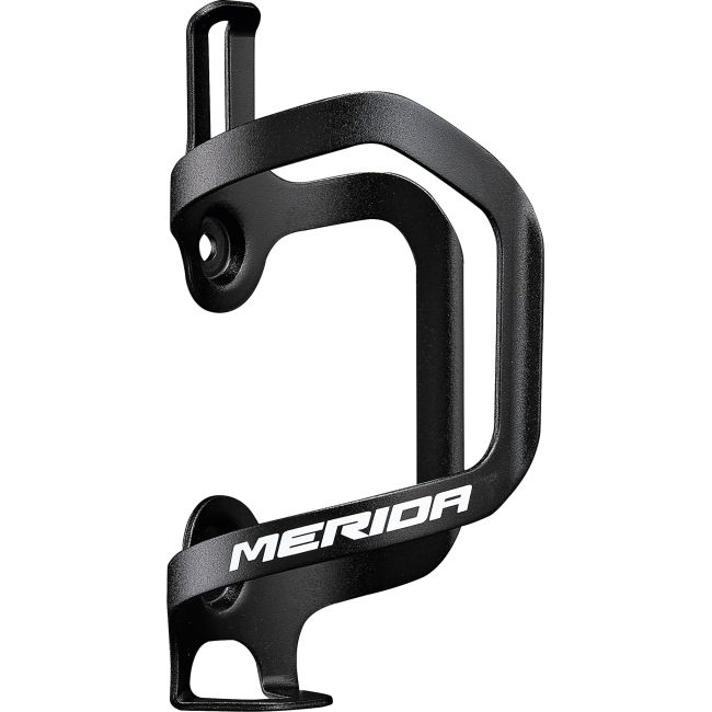 Suport bidon Merida Sideload alu, acces lateral, negru/alb logo - A2124000072
