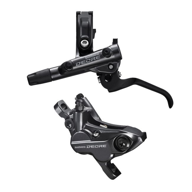 Frana Disc Hidraulica SHIMANO Deore BL-M6100 (L) + BR-M6120 (F) | Placute Resin