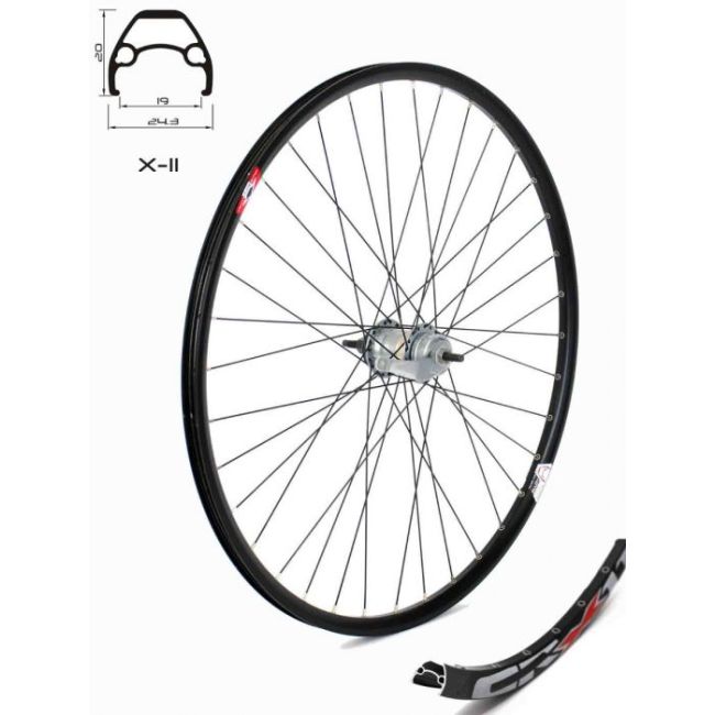 Roata Spate CROSSER X11 36H 28''/29'' - 3 viteze in Butuc SHIMANO Nexus SG-3C41 | capsata