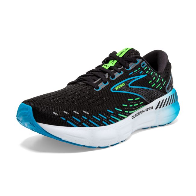 Brooks Glycerin GTS 20 – Pantofi alergare cu amortizare maximă și stabilitate - Negru
