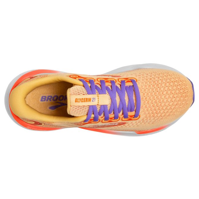 Brooks Glycerin 21 W – Pantofi alergare cu amortizare maximă - Portocaliu