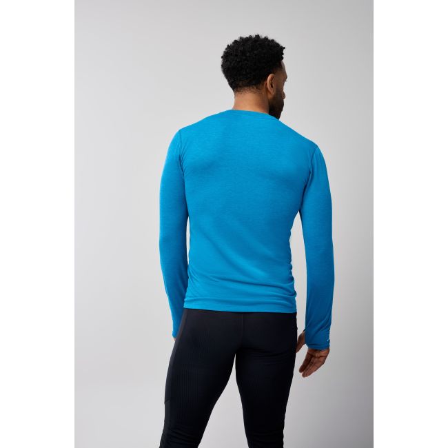 Brooks High Point Long Sleeve – Bluză de alergare trail cu mânecă lungă, lână merinos - Albastru
