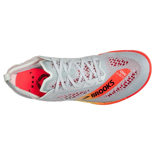 Brooks Hyperion Elite MD – Pantofi cu cuie pentru pistă, distanțe medii - Gri