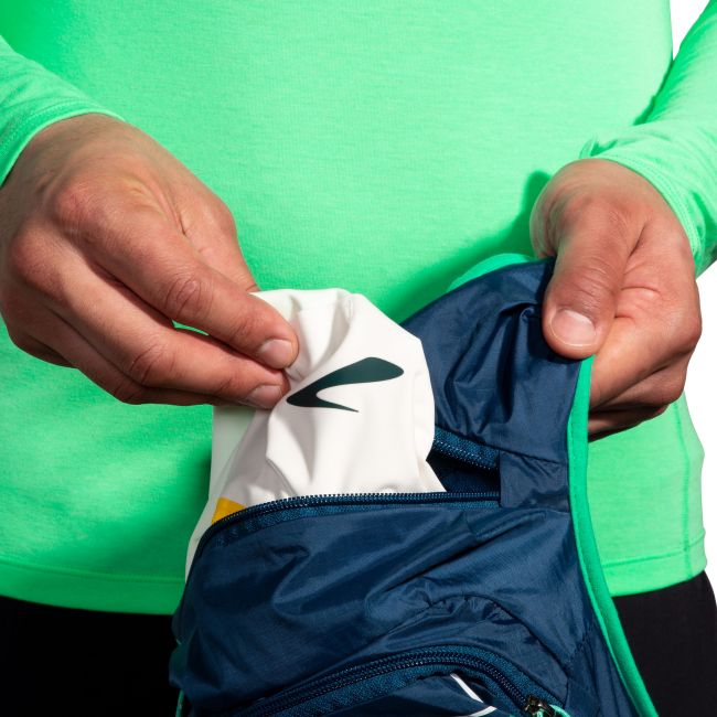 Brooks High Point Waterproof Jacket – Geacă impermeabilă de alergare trail - Galben