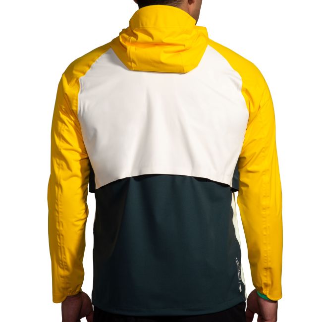 Brooks High Point Waterproof Jacket – Geacă impermeabilă de alergare trail - Galben