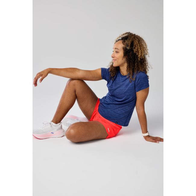 Brooks Luxe Short Sleeve W – Tricou de alergare foarte moale - Albastru