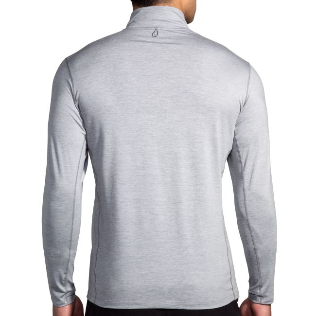 Brooks Dash 1/2 Zip 2.0 – Bluză de alergare cu fermoar scurt - Gri