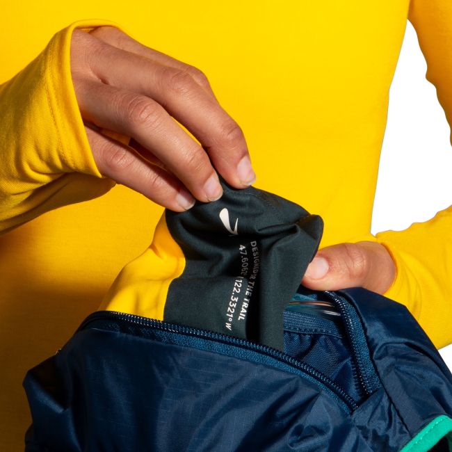 Brooks High Point Waterproof Jacket W – Geacă impermeabilă de alergare trail - Galben (761)