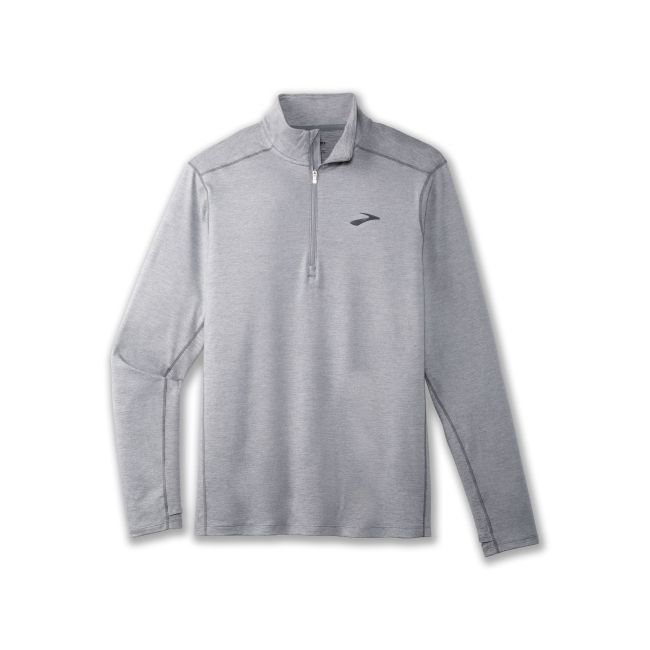Brooks Dash 1/2 Zip 2.0 – Bluză de alergare cu fermoar scurt - Gri