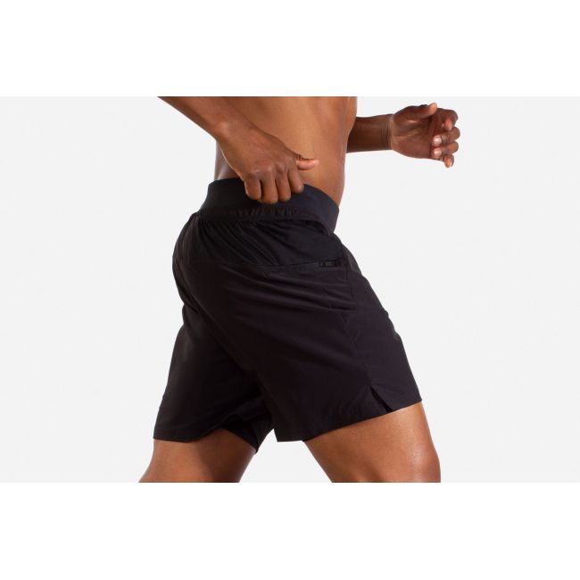 Brooks Sherpa 7" 2-in-1 Short – Pantaloni scurți de alergare 2 în 1, 7" - Negru