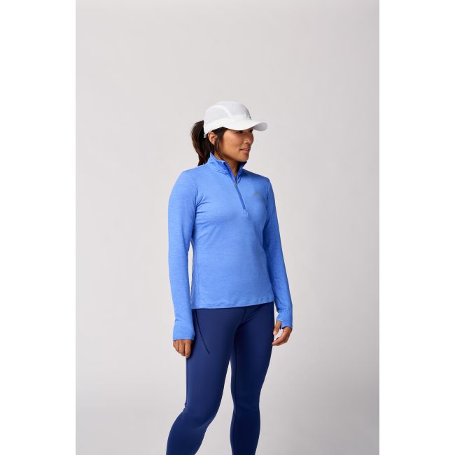 Brooks Dash 1/2 Zip 2.0 W – Bluză de alergare cu fermoar scurt - Albastru (483)