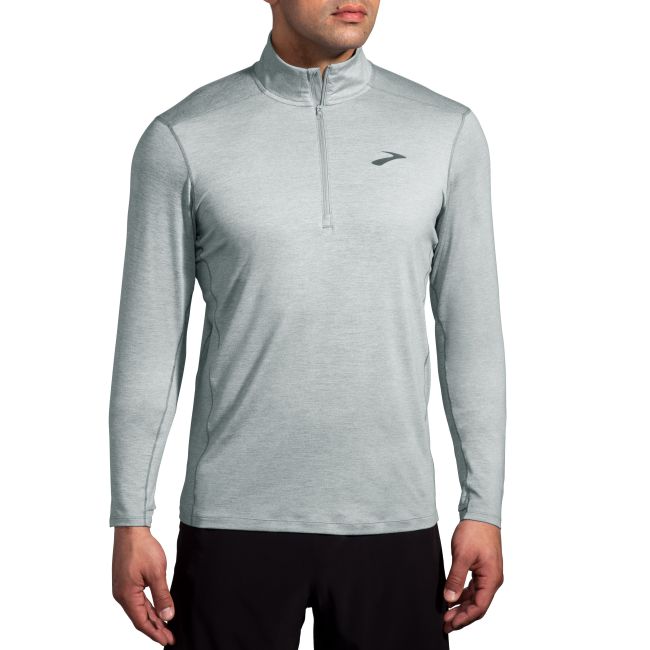 Brooks Dash 1/2 Zip 2.0 – Bluză de alergare cu fermoar scurt - Gri