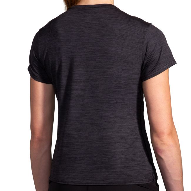 Brooks Luxe Short Sleeve W – Tricou de alergare foarte moale - Negru