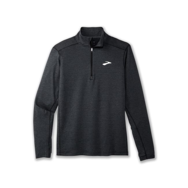 Brooks Dash 1/2 Zip 2.0 – Bluză de alergare cu fermoar scurt - Negru