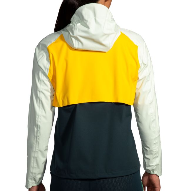 Brooks High Point Waterproof Jacket W – Geacă impermeabilă de alergare trail - Galben (761)