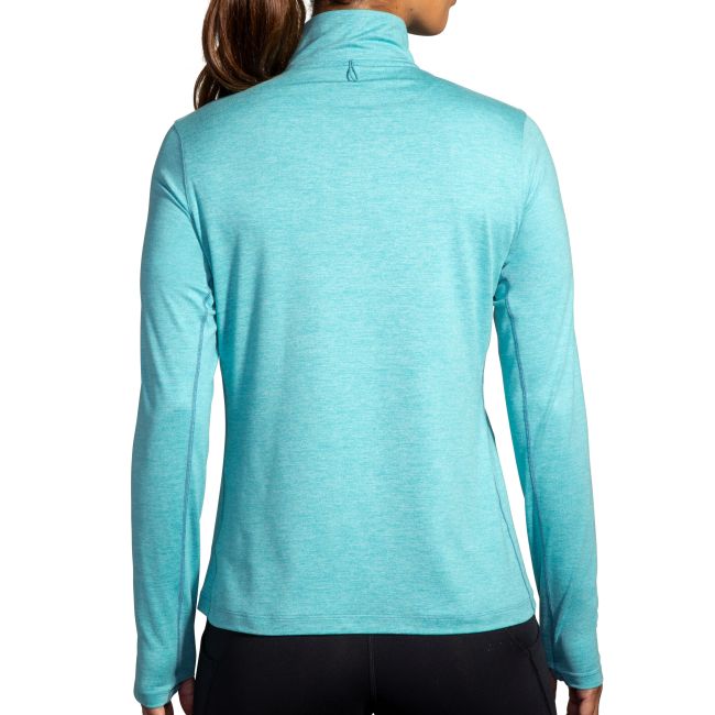 Brooks Dash 1/2 Zip 2.0 W – Bluză de alergare cu fermoar scurt - Albastru (427)