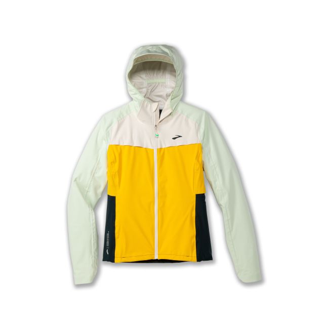Brooks High Point Waterproof Jacket W – Geacă impermeabilă de alergare trail - Galben (761)