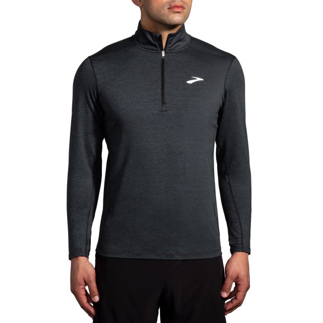 Brooks Dash 1/2 Zip 2.0 – Bluză de alergare cu fermoar scurt - Negru