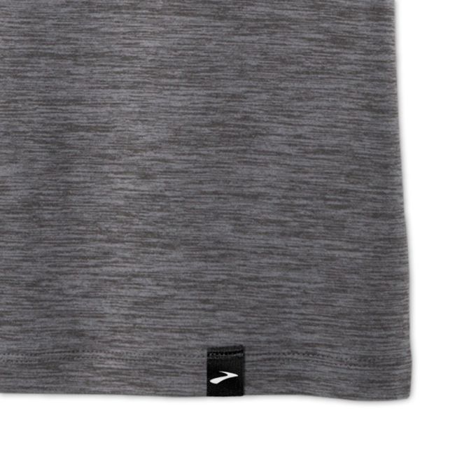 Brooks Luxe Short Sleeve – Tricou de alergare foarte moale - Gri