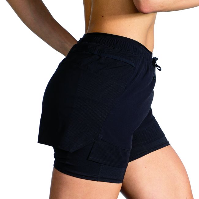 Brooks High Point 3" Short W – Pantaloni scurți de alergare trail 3" - Negru