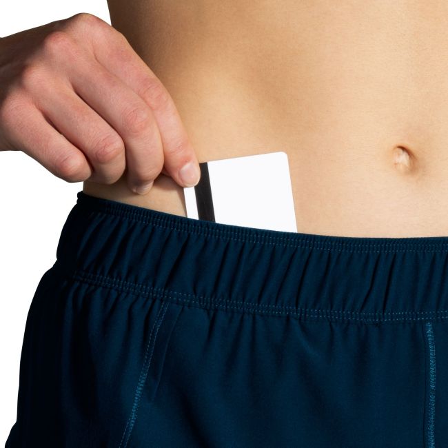 Brooks Chaser 5" 2-in-1 Short W – Pantaloni scurți de alergare 2 în 1, 5" - Albastru
