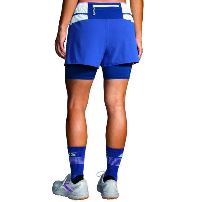 Brooks High Point 3" Short W – Pantaloni scurți de alergare trail 3" - Albastru