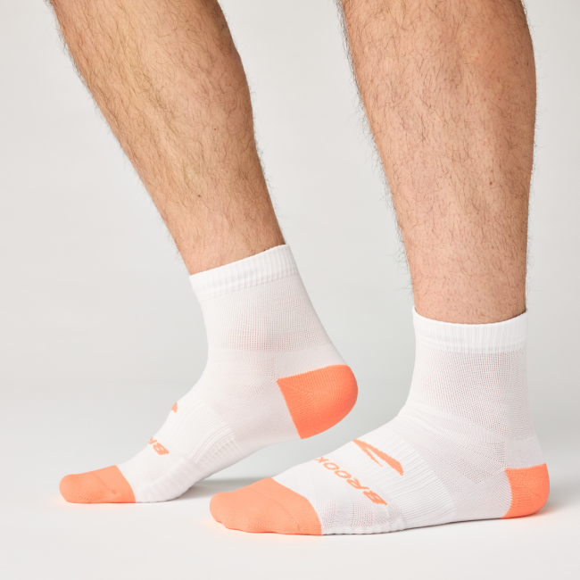 Brooks Ghost Lite Quarter 2-pack – Șosete de alergare scurte, set 2 perechi - Portocaliu