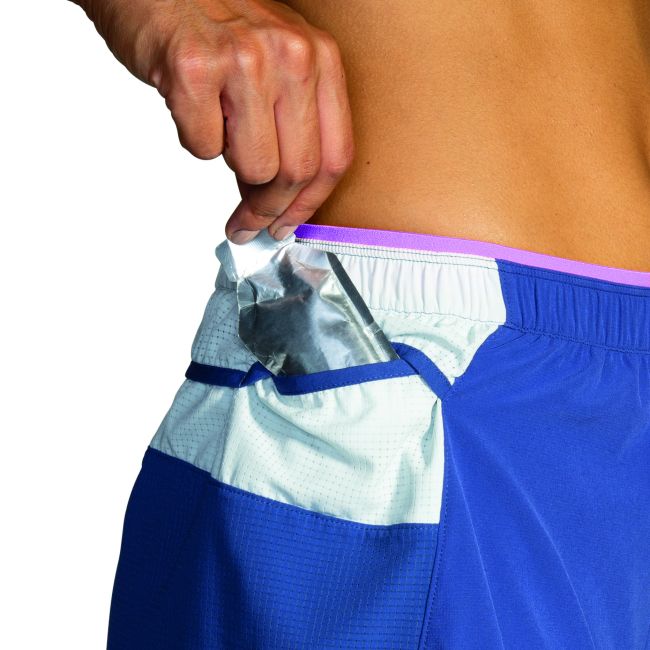Brooks High Point 3" Short W – Pantaloni scurți de alergare trail 3" - Albastru