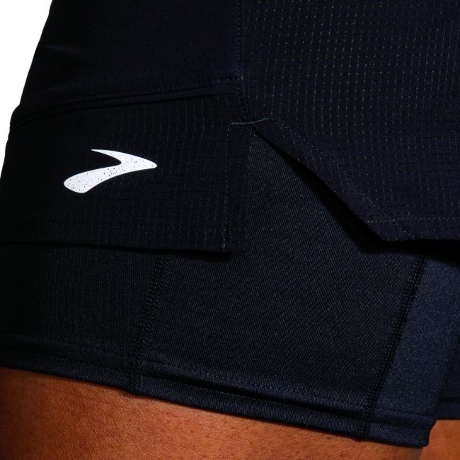 Brooks High Point 3" Short W – Pantaloni scurți de alergare trail 3" - Negru