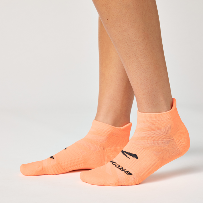 Brooks Ghost Lite No Show 2-pack – Șosete de alergare invizibile, set 2 perechi - Portocaliu