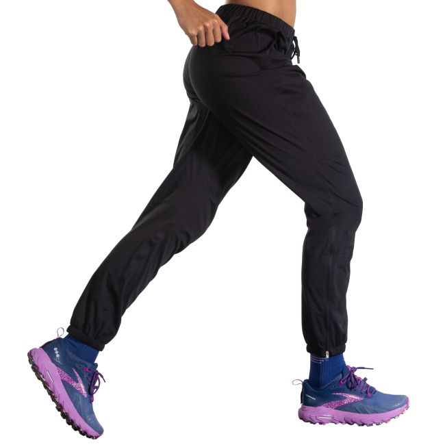 Brooks High Point Waterproof Pant W – Pantaloni impermeabili de alergare trail - Negru