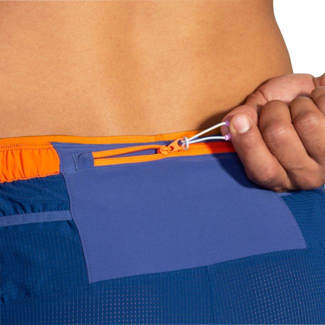 Brooks High Point 7" Short – Pantaloni scurți de alergare trail 2 în 1, 7" - Albastru
