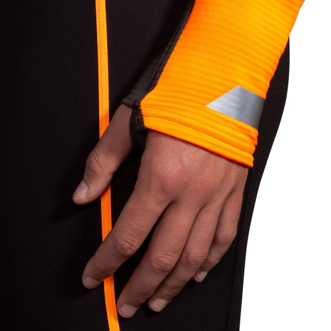 Brooks Run Visible Thermal Hoodie 2.0 W – Hanorac termic de alergare reflectorizant - Portocaliu