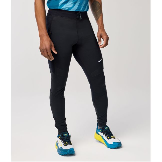 Brooks High Point Tight – Colanți de alergare trail - Negru