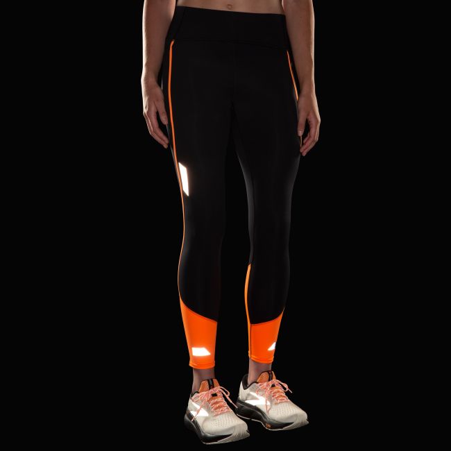 Brooks Run Visible Tight 2.0 W – Colanți de alergare reflectorizanți - Portocaliu