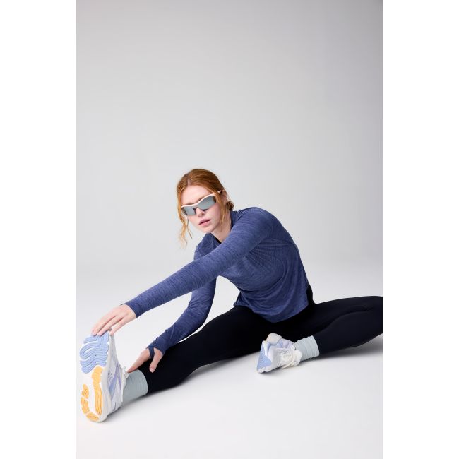 Brooks Luxe Long Sleeve W – Bluză de alergare cu mânecă lungă, foarte moale - Albastru