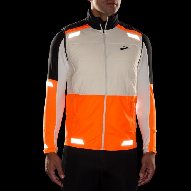 Brooks Run Visible Insulated Vest 2.0 – Vestă de alergare reflectorizantă, izolată - Portocaliu