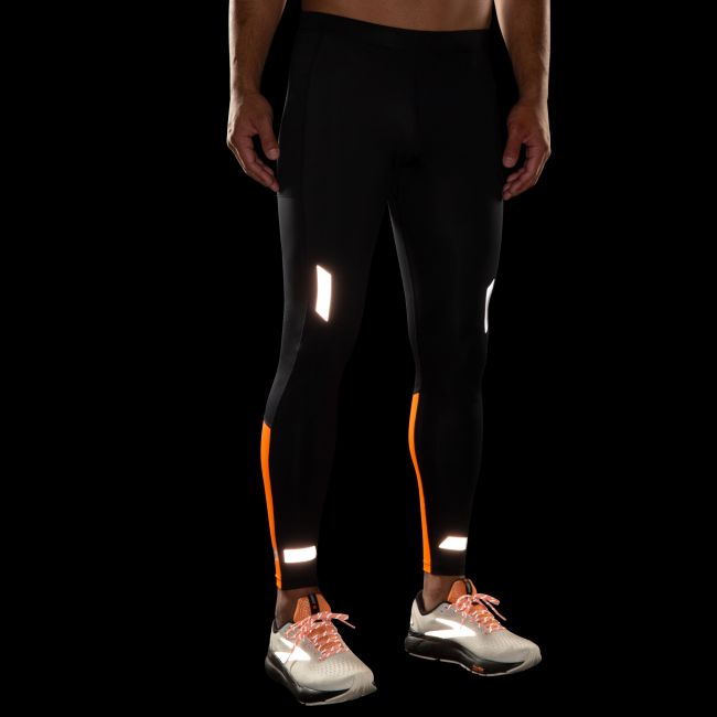 Brooks Run Visible Tight 2.0 – Colanți de alergare reflectorizanți - Portocaliu