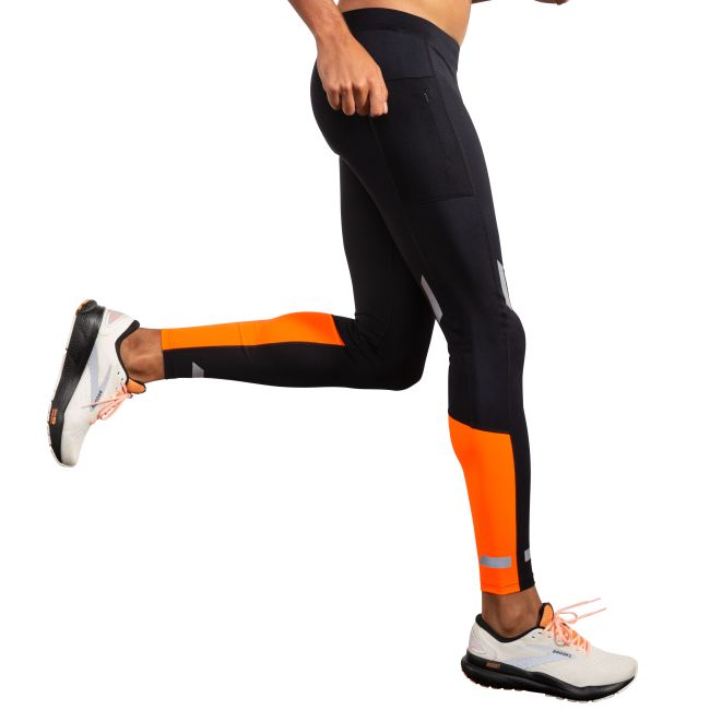 Brooks Run Visible Tight 2.0 – Colanți de alergare reflectorizanți - Portocaliu