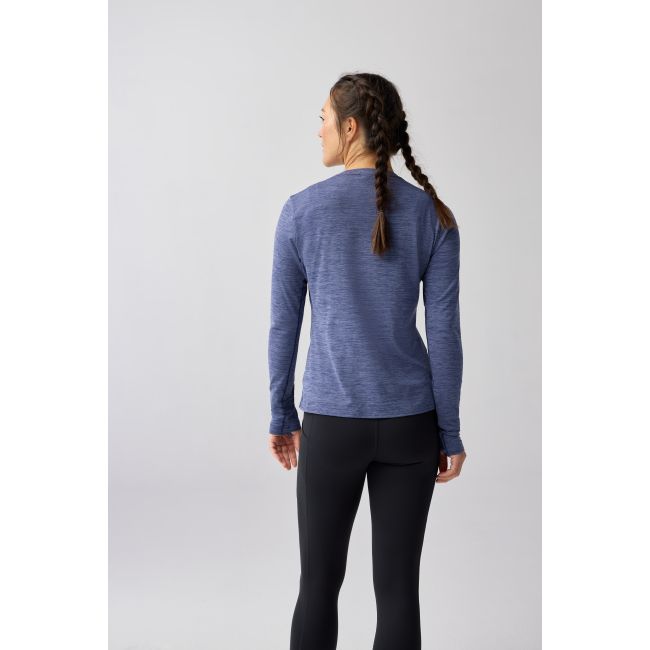 Brooks Luxe Long Sleeve W – Bluză de alergare cu mânecă lungă, foarte moale - Albastru