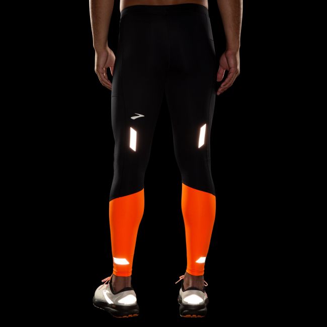 Brooks Run Visible Tight 2.0 – Colanți de alergare reflectorizanți - Portocaliu