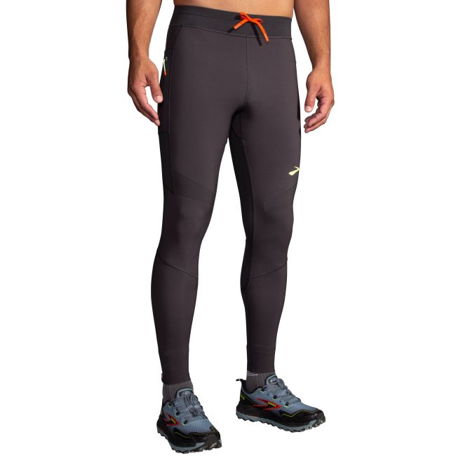 Brooks High Point Tight – Colanți de alergare trail - Gri