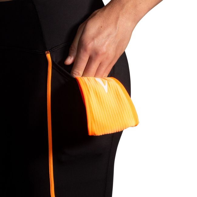 Brooks Run Visible Tight 2.0 W – Colanți de alergare reflectorizanți - Portocaliu